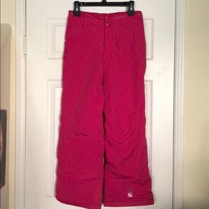 Spyder pink ski pant adjustable waist like new